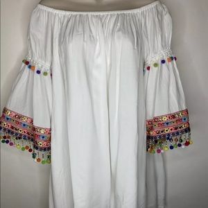 Stellah Boho Peasant Embroidered Beaded